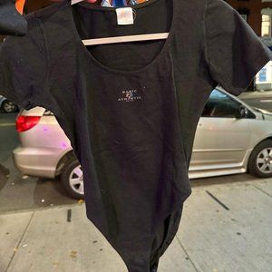 Black Vintage 80s bodysuit